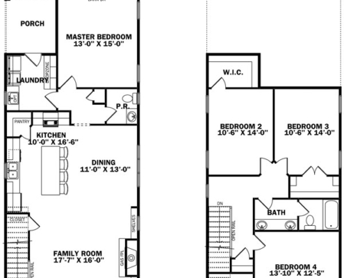 Montague Floor Plan, East Towne Village, Rock Hill, SC - Floor Plans